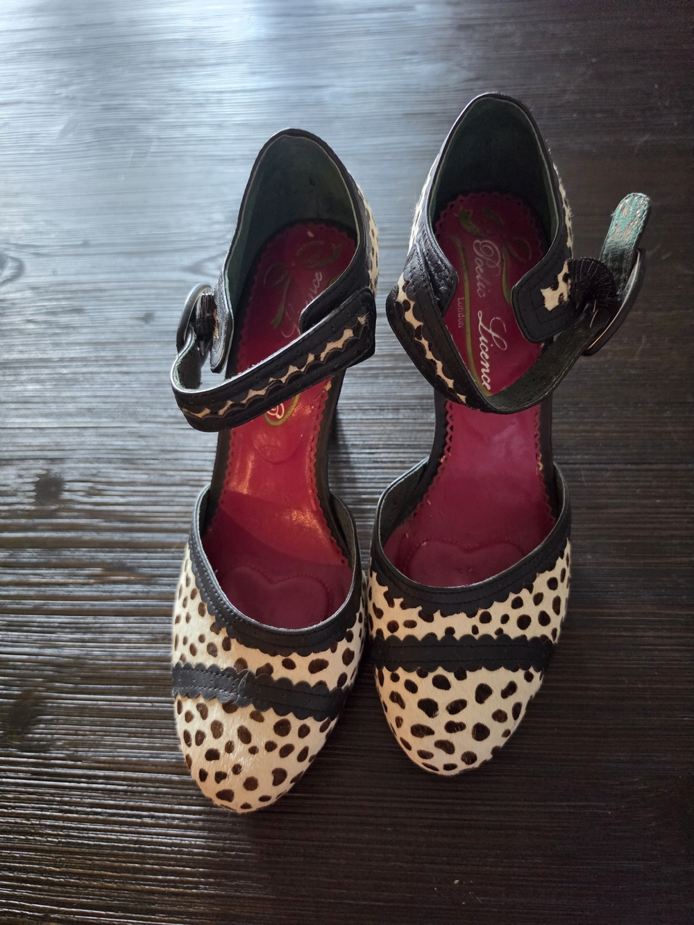 Poetic Licence Women's Leopard Print Mary Jane Heels